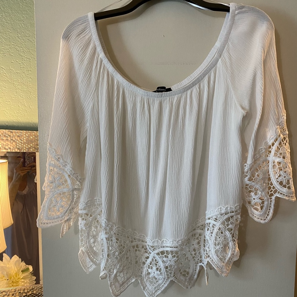 White crop top